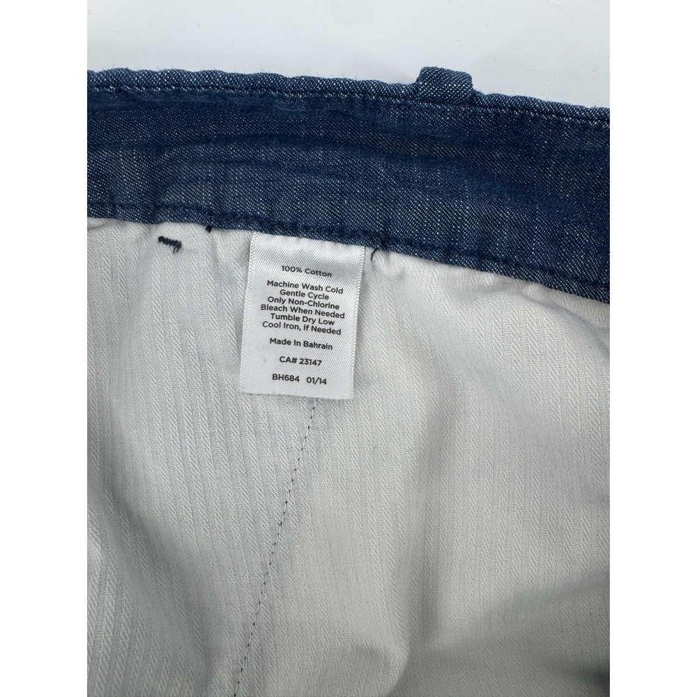 Talbots Womens Blue 100% Cotton Denim Look Shorts Size 10 Casual Summer Classic - Picture 5 of 5